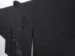 Photo2: 6016T01z240 Vintage Japanese Kimono Silk See through HAORI Leaf Black (2)