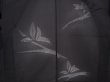 Photo3: 6016T01z240 Vintage Japanese Kimono Silk See through HAORI Leaf Black (3)