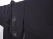 Photo2: 6016T02z280 Vintage Japanese Kimono Silk See through HAORI Tree Black (2)