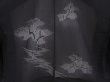 Photo3: 6016T02z280 Vintage Japanese Kimono Silk See through HAORI Tree Black (3)