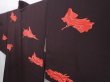Photo2: 6016T06z630 Vintage Japanese Kimono Silk HAORI Princess Dark brown (2)