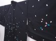 Photo2: 6016T07z520 Vintage Japanese Kimono Silk HAORI  Black (2)