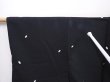Photo6: 6016T07z520 Vintage Japanese Kimono Silk HAORI  Black (6)