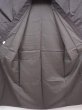 Photo7: 6016T08z750 Vintage Japanese Kimono Silk Men's OSHIMA  Dark gray (7)