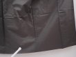 Photo8: 6016T08z750 Vintage Japanese Kimono Silk Men's OSHIMA  Dark gray (8)