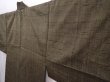 Photo2: 6016T12z780 Vintage Japanese Kimono Silk Men's   Dark olive (2)