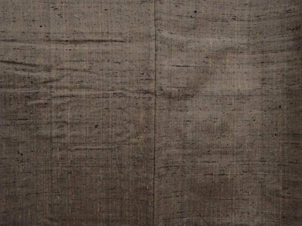 Photo3: 6016T12z780 Vintage Japanese Kimono Silk Men's   Dark olive (3)