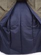 Photo7: 6016T12z780 Vintage Japanese Kimono Silk Men's   Dark olive (7)