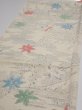 Photo3: 3D01z70  Japanese Kimono Silk  FABRIC Maple Smoky white 45.7x14.2 (3)