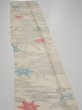 Photo3: 3D08z50  Japanese Kimono Silk  FABRIC Maple Smoky white 58.3x7.7 (3)