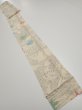 Photo4: 3D09z50  Japanese Kimono Silk  FABRIC Maple Smoky white 78.7x6.5 (4)
