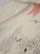 Photo3: 3D10z30  Japanese Kimono Silk  FABRIC Maple Smoky white 36.6x6.3 (3)