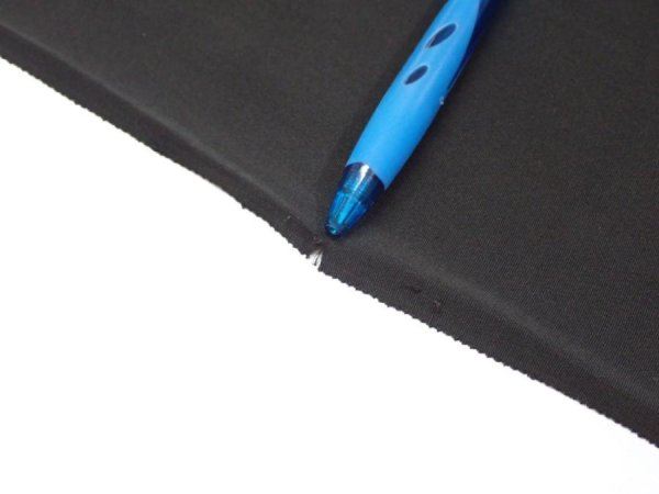 Photo7: 3D01z60  Japanese Kimono Silk  FABRIC Chrysanthemum Black 39.4x14.2 (7)