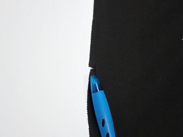 Photo6: 3D02z60  Japanese Kimono Silk  FABRIC Chrysanthemum Black 39.0x14.2 (6)