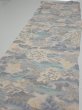 Photo3: 4A04z100  Japanese Kimono Crepe Silk  FABRIC Japanese palace garden   68.5x14.2 (3)