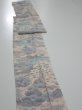 Photo3: 4A08z70  Japanese Kimono Crepe Silk  FABRIC Japanese palace garden   86.6x7.1 (3)