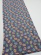 Photo2: 4A05z70  Japanese Kimono Silk  FABRIC Umbrella Purplish gray 62.6x13.6 (2)