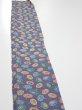 Photo3: 4A07z30  Japanese Kimono Silk  FABRIC Umbrella Purplish gray 55.1x6.7 (3)