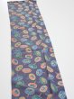 Photo4: 4A10z20  Japanese Kimono Silk  FABRIC Umbrella Purplish gray 32.3x6.5 (4)