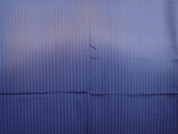 Photo3: 6019T01z650 Vintage Japanese Kimono Silk JUBAN  Blue-Gray (3)