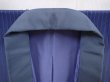 Photo5: 6019T01z650 Vintage Japanese Kimono Silk JUBAN  Blue-Gray (5)