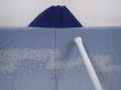 Photo6: 6019T03z450 Vintage Japanese Kimono Silk JUBAN Edo era Hyacinth blue (6)