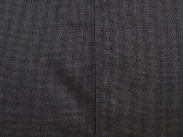 Photo3: 6019T11z630 Vintage Japanese Kimono Silk Men's HAORI  Dark Green-Gray (3)