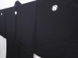 Photo5: 6023T01z650 Vintage Japanese Kimono Silk Men's HAORI Mt.Fuji Black (5)