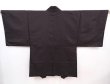 Photo3: 6023T07z500 Vintage Japanese Kimono Silk Men's HAORI Airship Lamp black (3)