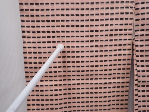 Photo5: 6023T13z480 Vintage Japanese Kimono Silk MEISEN HAORI  Light pink (5)