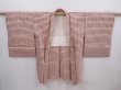 Photo8: 6023T13z480 Vintage Japanese Kimono Silk MEISEN HAORI  Light pink (8)