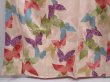 Photo4: 6023T14z1000 Vintage Japanese Kimono Silk KOMON Butterfly Peach-Beige (4)