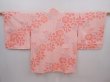 Photo1: 6024T03z450 Vintage Japanese Kimono Silk SHIBORI HAORI Chrysanthemum Pink (1)