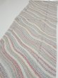 Photo3: 4C03z90  Japanese Kimono Silk  FABRIC Wisteria Light gray 64.6x14.8 (3)