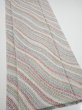 Photo2: 4C05z90  Japanese Kimono Silk  FABRIC Wisteria Light gray 64.6x14.8 (2)