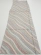 Photo5: 4C06z60  Japanese Kimono Silk  FABRIC Wisteria Light gray 44.5x14.6 (5)