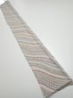 Photo5: 4C07z40  Japanese Kimono Silk  FABRIC Wisteria Light gray 58.3x7.5 (5)