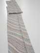 Photo4: 4C09z50  Japanese Kimono Silk  FABRIC Wisteria Light gray 80.3x7.1 (4)