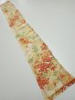 Photo5: 4C07z50  Japanese Kimono Silk  FABRIC Maple Light yellow 59.1x7.5 (5)