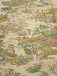 Photo1: 4C01z60  Japanese Kimono Silk  FABRIC Princess Light beige 41.3x14.6 (1)