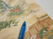 Photo6: 4C02z60  Japanese Kimono Silk  FABRIC Princess Light beige 41.3x14.6 (6)