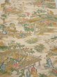 Photo1: 4C06z60  Japanese Kimono Silk  FABRIC Princess Light beige 42.5x14.6 (1)