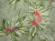 Photo3: 6105T05z550 Vintage Japanese Kimono Silk HAORI Flower Pistachio green (3)