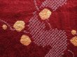 Photo4: 6105T07z530 Vintage Japanese Kimono Silk HAORI Plum tree Wine red (4)