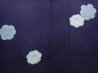 Photo3: 6105T08z530 Vintage Japanese Kimono Silk HAORI Flower Navy-Gray (3)