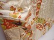 Photo3: 6105T10z1040 Vintage Japanese Kimono Silk FURISODE Flowers Off-white (3)