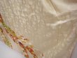 Photo4: 6105T10z1040 Vintage Japanese Kimono Silk FURISODE Flowers Off-white (4)