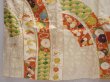 Photo6: 6105T10z1040 Vintage Japanese Kimono Silk FURISODE Flowers Off-white (6)