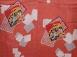 Photo5: 6106T10z520 Antique Japanese Kimono Silk KOMON  Dark coral (5)