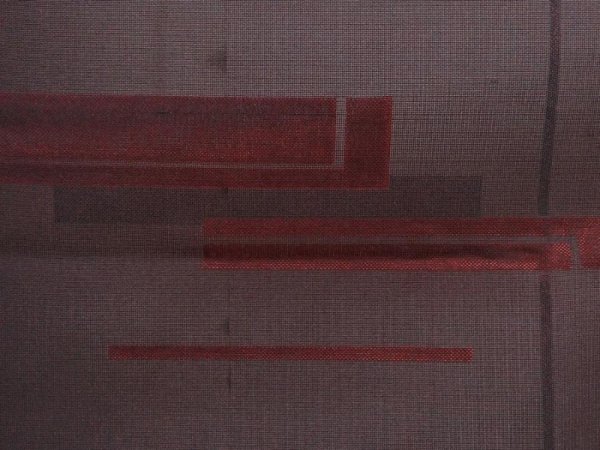 Photo4: 6106T11z390 Vintage Japanese Kimono Silk See through KOMON  Black (4)